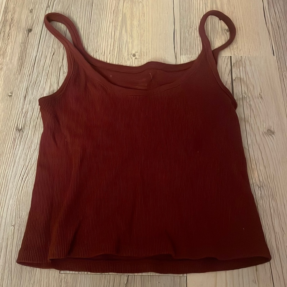 Burgundy brandy Melville tank top